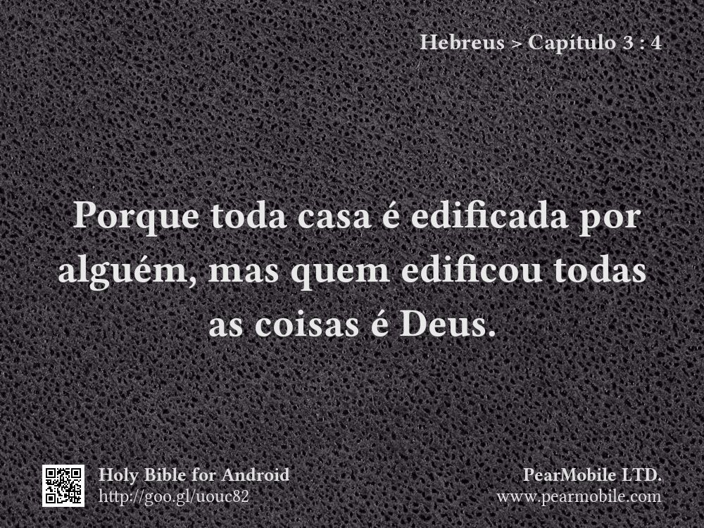 Hebreus, Capítulo 3:4